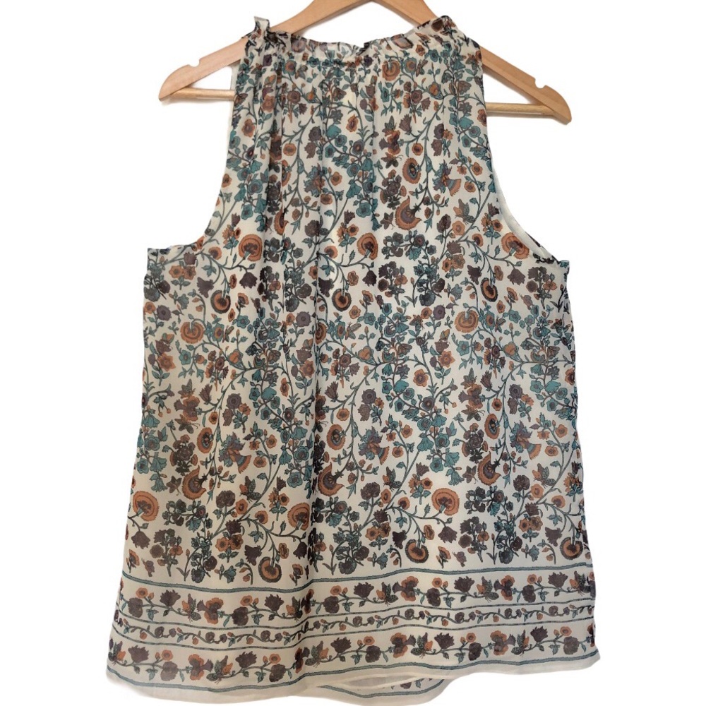 Max Studio Sleeveless Peasant Tank Top Size Large - Picture 2 of 9